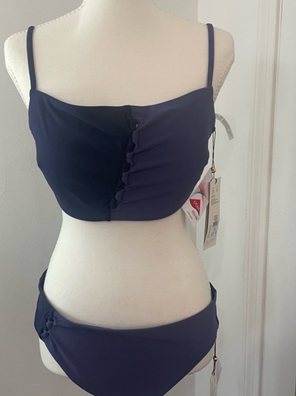 NWT Calia Navy Blue Two-Piece Swim Set with